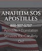 Anaheim SOS Apostilles
